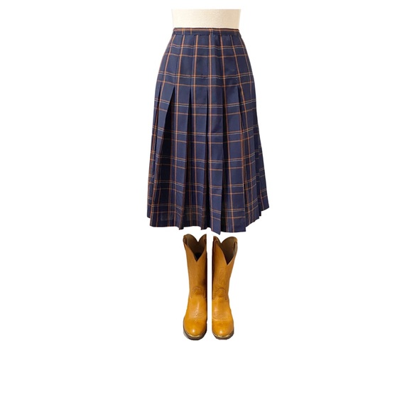 VINTAGE - PLEATED SKIRT - Picture 3 of 6